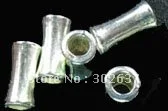

FREE SHIPPING 300pcs Silver Plated Smooth tube spacer beads A851SP