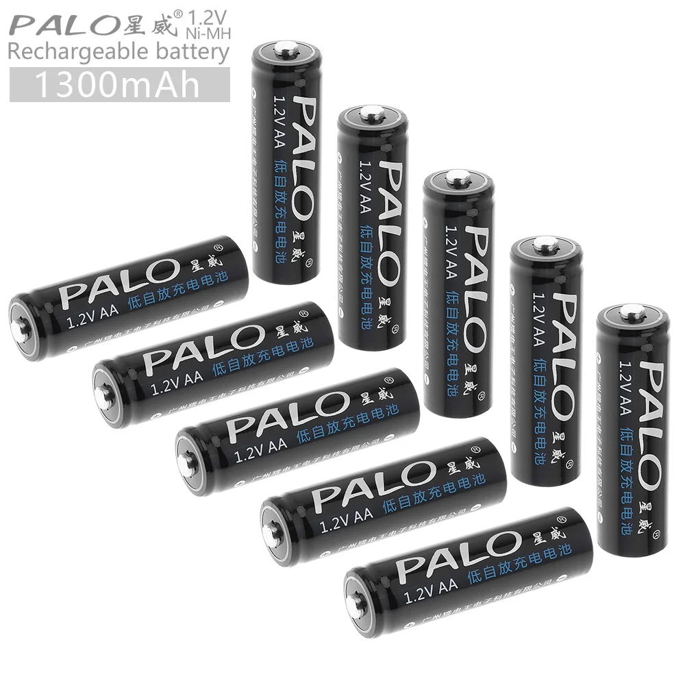 

PALO 10pcs 1.2V AA 1300 mAh High Capacity Ni-MH Rechargeable Battery with Low Discharge for Children's Toy / Mouse / Camera