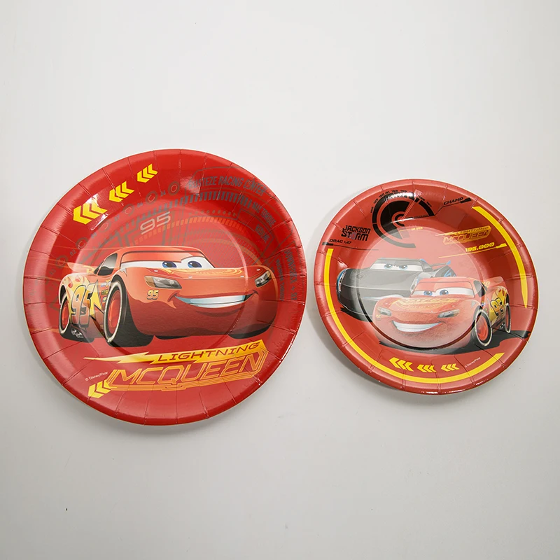 

Disney Car Theme Plate Children Festival Party Supplies Baby Shower Decoration 6pcs/lot Paper Party Plates Supplies