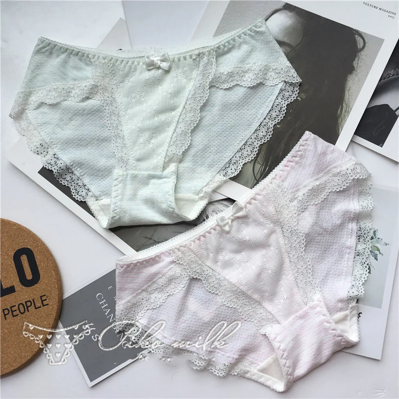

SP&CITY Japan Cute Girl Lace Sexy Underwear Women Hollow Out Seamless Panties Ice Silk Soft Crotch Cotton Briefs Female Lingerie