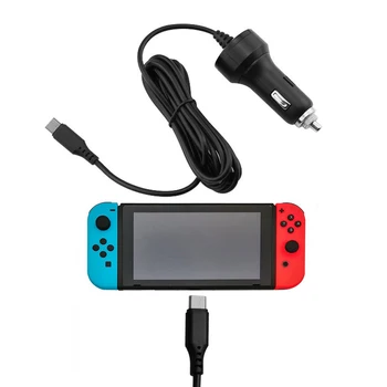 

5V 2.4A Allume Cigare Car Charger 8 Feet USB Type C Port Travel Power Supply Mini Universal Car-Charger For Nintend Switch NS NX