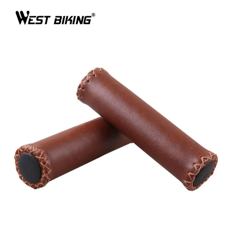 Cycling Grips Nonslip Vintage Retro Artificial Leather Durable Folding