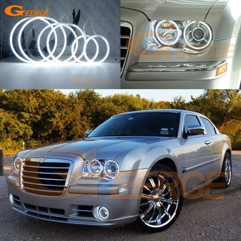 

For Chrysler 300C 2004 2005 2006 2007 2008 2010 Excellent 6 pcs CCFL Angel Eyes kit Ultrabright illumination Halo Ring