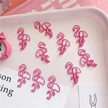 5 шт./лот красивая розовая Закладка в виде фламинго планировщик бумажный зажим материал Эсколар закладки для книг канцелярские принадлежности Школьные принадлежности