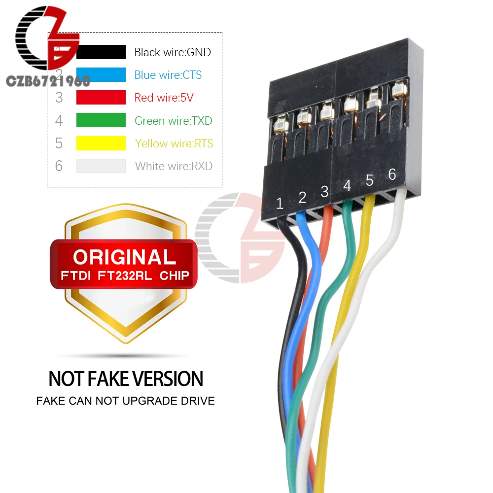 Original 1M 6PIN 5V FTDI FT232RL FT232 USB to TTL RS232