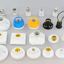 3 шт. e27 гнезда светодиодный держатель лампы Пластик дома гирлянда e27 световая розетка винтовое гнездо E14 штык B22 байонетный разъем