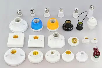 

3pcs e27 Socket LED Lamp Holder Plastic Home DIY Lighting Accessories e27 Light Socket Screw-Socket E14 Bayonet B22 Bayonet Base