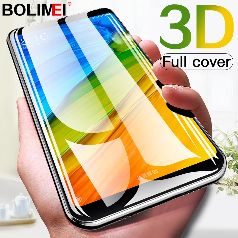 

3D Full Cover Premium Tempered Glass For Xiaomi Redmi Note 5 Pro 5A Screen Protector For Redmi 5 Plus 5A Protective Glass Film