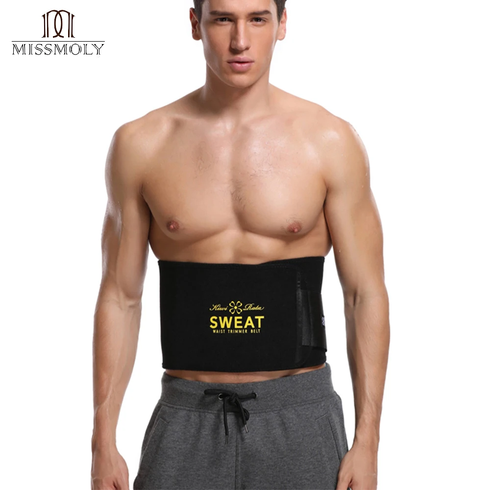 

Waist Trimmer Sweat Belt Weight Loss Waist Trainer Slimming Belt for Men and Women Fat Burner Low Back Support Mens Shaper