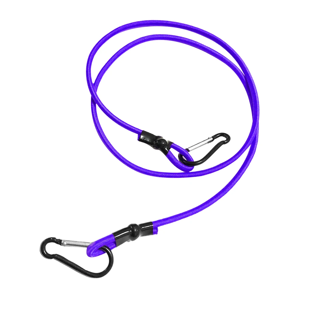 0.16 inch Elastic Kayak Canoe Tow Leash Tow Line Securing Lanyard with 2 Aluminum Carabiner Snap Hooks Kayak Tow Line