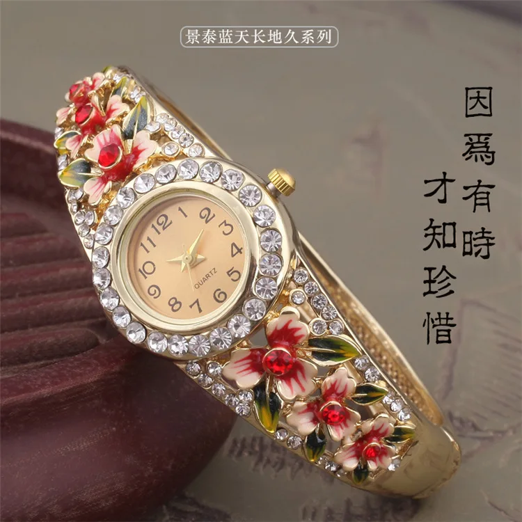 

2019 Top Fashion Customized By Factory Direct Selling Women Chain Watch Simple Ethnic Style Quartz Lady Crystal Electronic