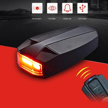 

New Arrivals 4 in 1 Mountain Bike Bicycle Smart Wireless COB Rear Light Remote Control Alarm Lock Bell Taillight Cycling Parts