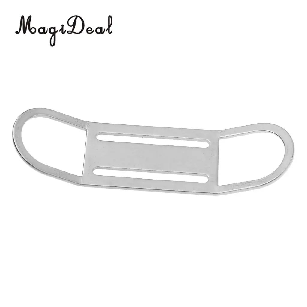 Stainless Steel 2/" Weight Belt Keeper with Bent D Ring for Scuba Diving Dive