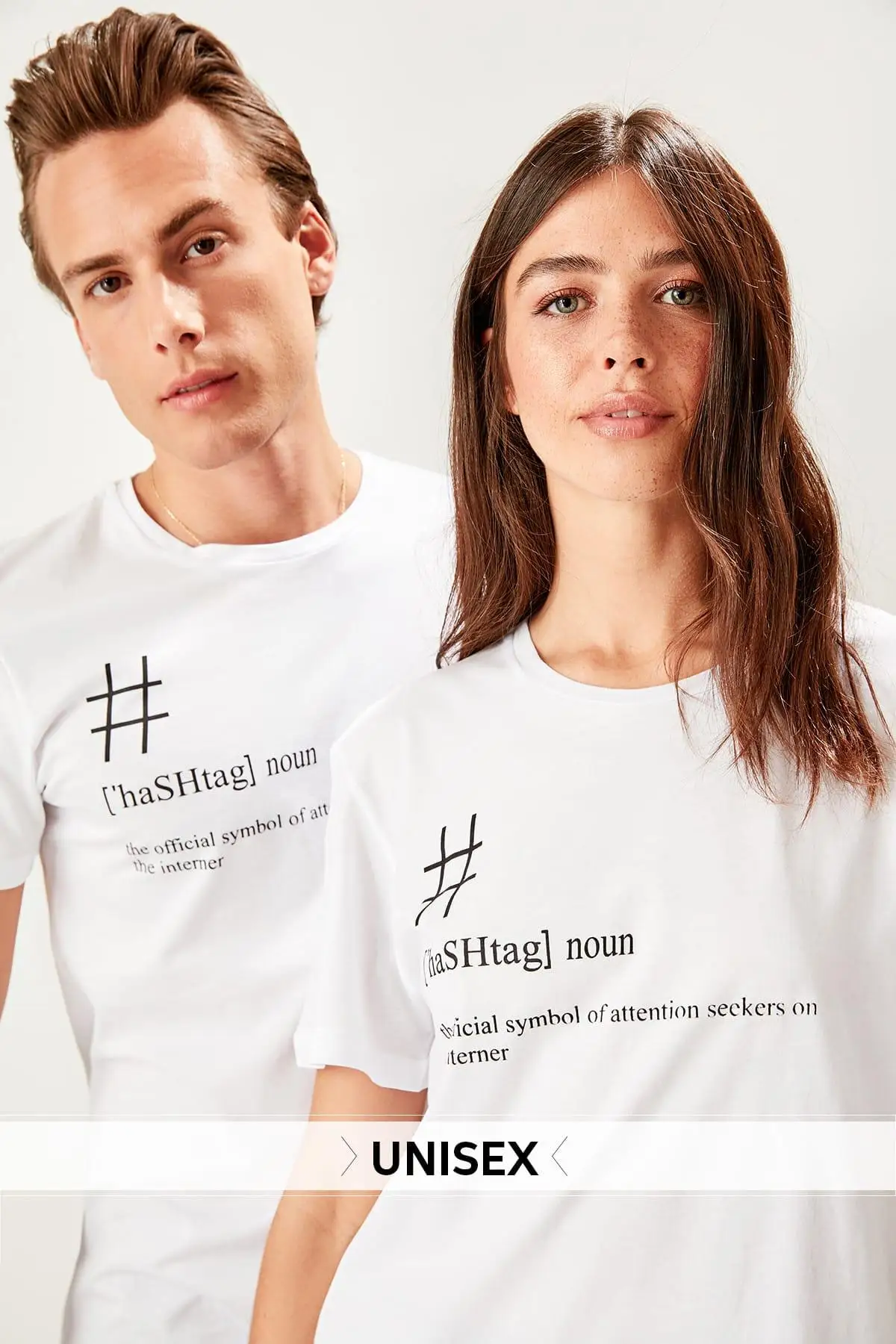 

Trendyol UNISEX White T-Shirt TWOSS19HS0070