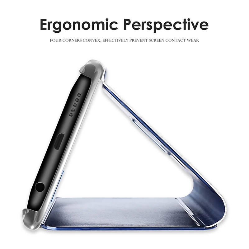 Роскошный умный зеркальный чехол для телефона Apple iPhone Xs max xr 7 Plus 8 6 Plus поддержка откидной крышки для iPhone X 6s 6 защитный чехол