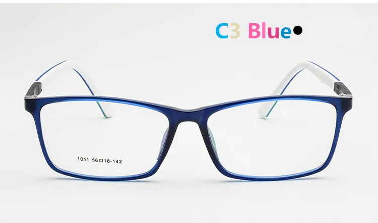 56-18-142 большие квадратные очки 90 студенческие очки для близорукости для мальчиков и девочек, Медицинские силиконовые очки с оправой для очков унисекс - Цвет оправы: C3