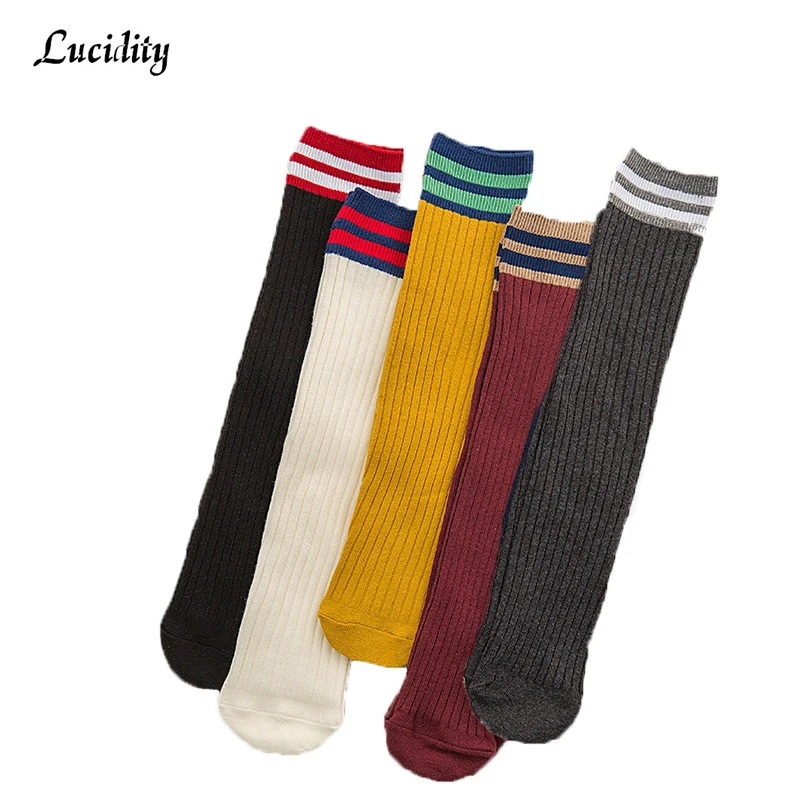 

5pairs/lot=10pieces New Harajuku Women Cotton Loose Socks For Female Autumn Winter Pile heap Socks Retro Woman