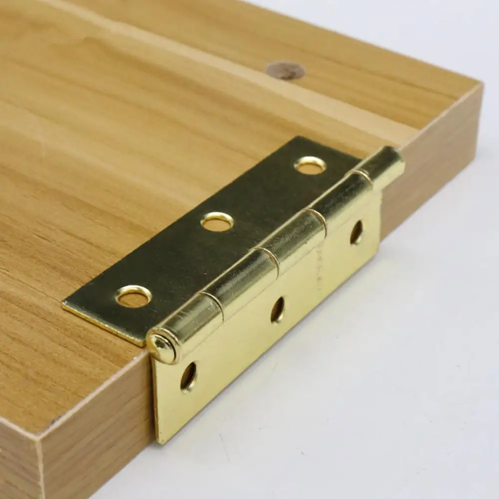 

4PCS-Ordinary swing iron hinge brushed bright copper hinge Daquan 3 inch 4 inch cabinet door stainless steel wooden door hinge