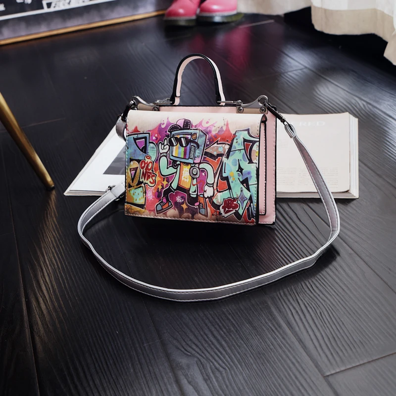 Women Leather Handbag Stitching Female Crossbody Shoulder Bags Ladies Travel Messenger Bag Fashion Bolsa Feminina Tote SS7210 (16)