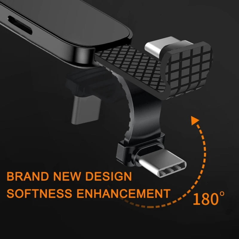 

TYPE-C Adapter Support Charging Music Remote Control DAC Digital Audio Type-C+3.5mm Interface Ring Adapter Holder
