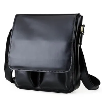 

TIDING Men Genuine Leather Fashion Crossbody Chest Messenger Shoulder Bag 10288
