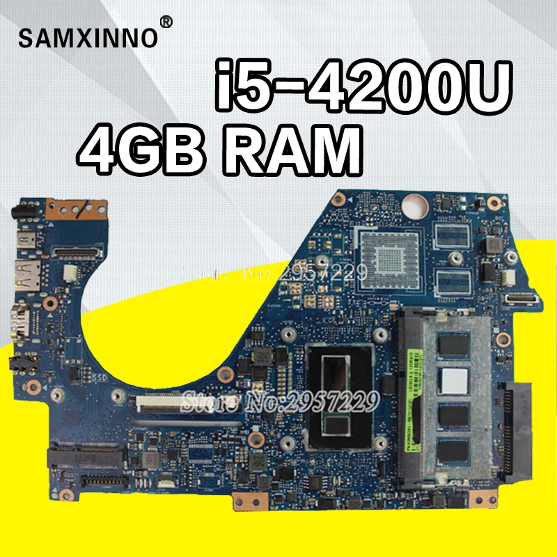 Материнская плата ZenBook UX302L UX302LA материнская для For Asus UX302 REV2.0 с I5-4200U HD графикой 4400 2G