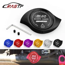RASTP-красный алюминиевый радиатор Защитная крышка подходит для HONDA Accord Civic CR-V CR-Z CRX City Jazz Prelude RS-cap 007