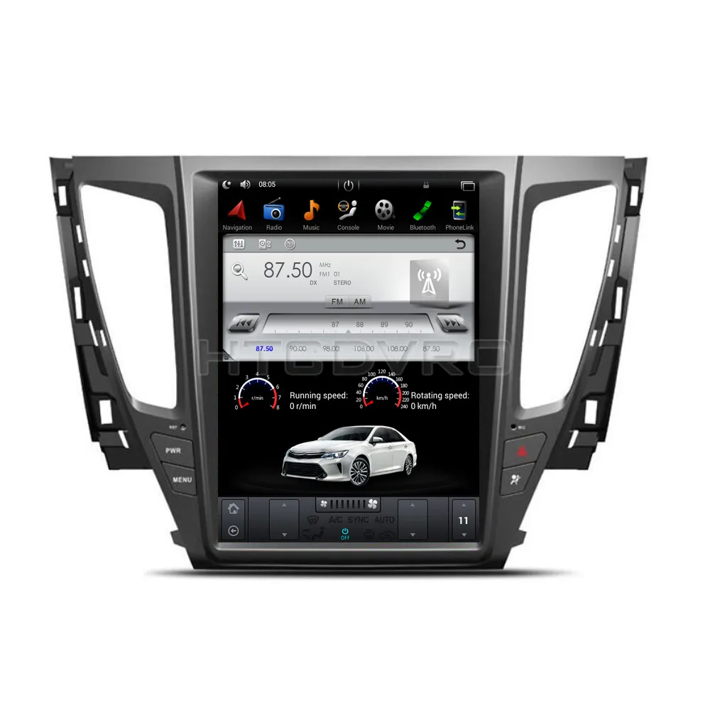 Perfect YMODVHT 12.1inch Telsa Style Vertical Screen Quad Core Android 7.1 Car DVD GPS for Mitsubishi PAJERO Sport/L200 2016 2017 2018 10