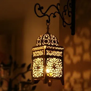

Metal Hollow Candlestick Craft Candle Light Tea Light Home Decoration Moroccan Candlestick Chandelier Wedding Decoration
