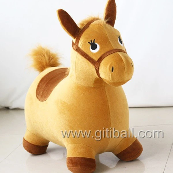 plush jumping horse