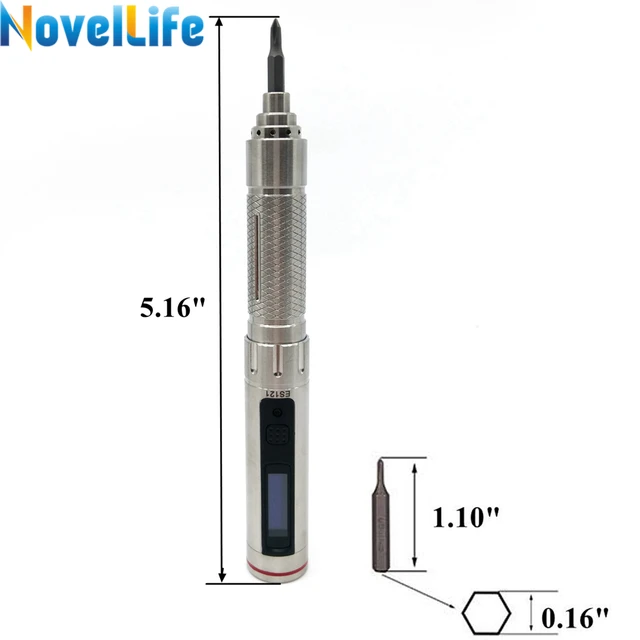 ES121 Mini Precision Electric Screwdriver Cordless Lithium Battery Powered Smart Gyro Motion Control 16pcs Screw Driver Bit Set