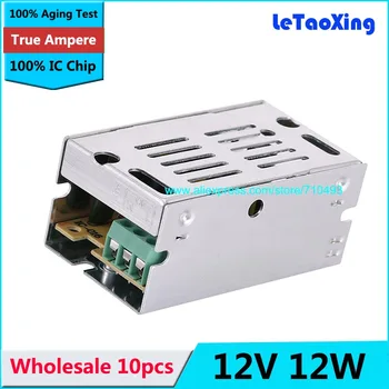 

DHL Free shipping 10pcs LED Switching Power Supply 12V 1A 12W Lighting Transformer Power Adapter AC 100V 110V 220V to DC 12V
