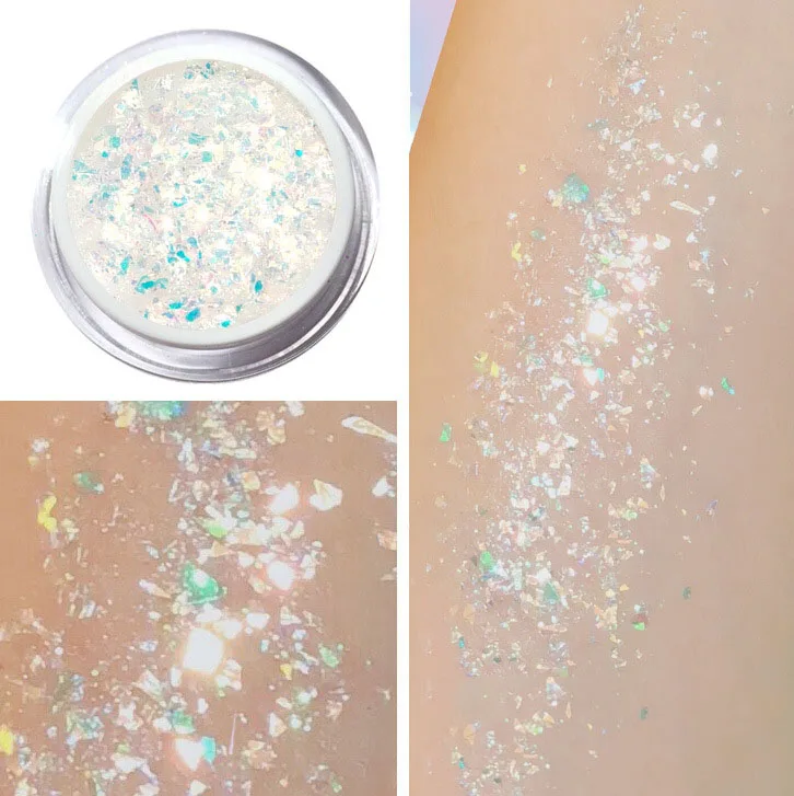 

OYAFUN 6 Colors Cream Highlighter Brighten Makeup Glitter Face Glow Shimmer Liquid Maquiagem Eye Pigmento Glitte Para Os Olhos