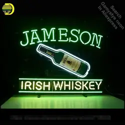 Ирландского виски Jameson неоновая вывеска медведь неоновая лампа знак неоновые огни для Пивной бар Pub знак стеклянная трубка ручной работы