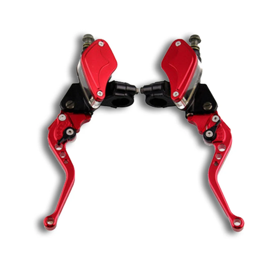 

Universal 7/8" 22mm Motorcycle Master Cylinder Reservoir Hydraulic Brake Clutch Lever Red CNC Aluminum Adjustable