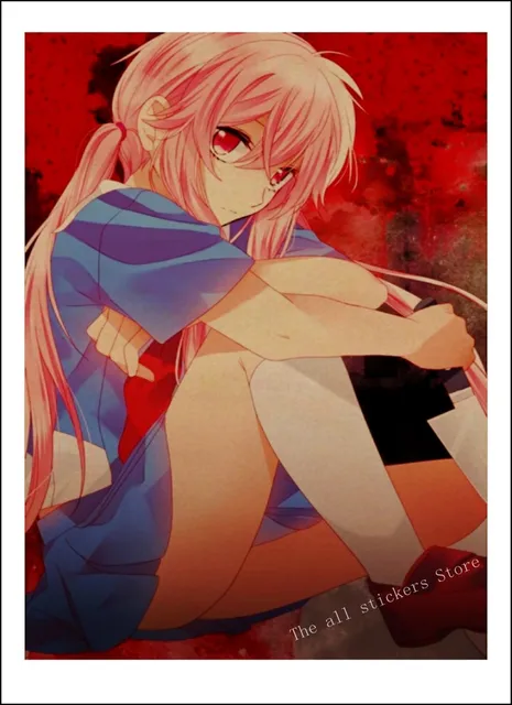 Future Diary Mirai Nikki Amano Yukiteru Gasai Yuno kraft poster retro  Poster wall sticker Japanese Anime Poster/904 - AliExpress