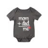 Mom Dad Summer Baby Clothes For Boy And Girl