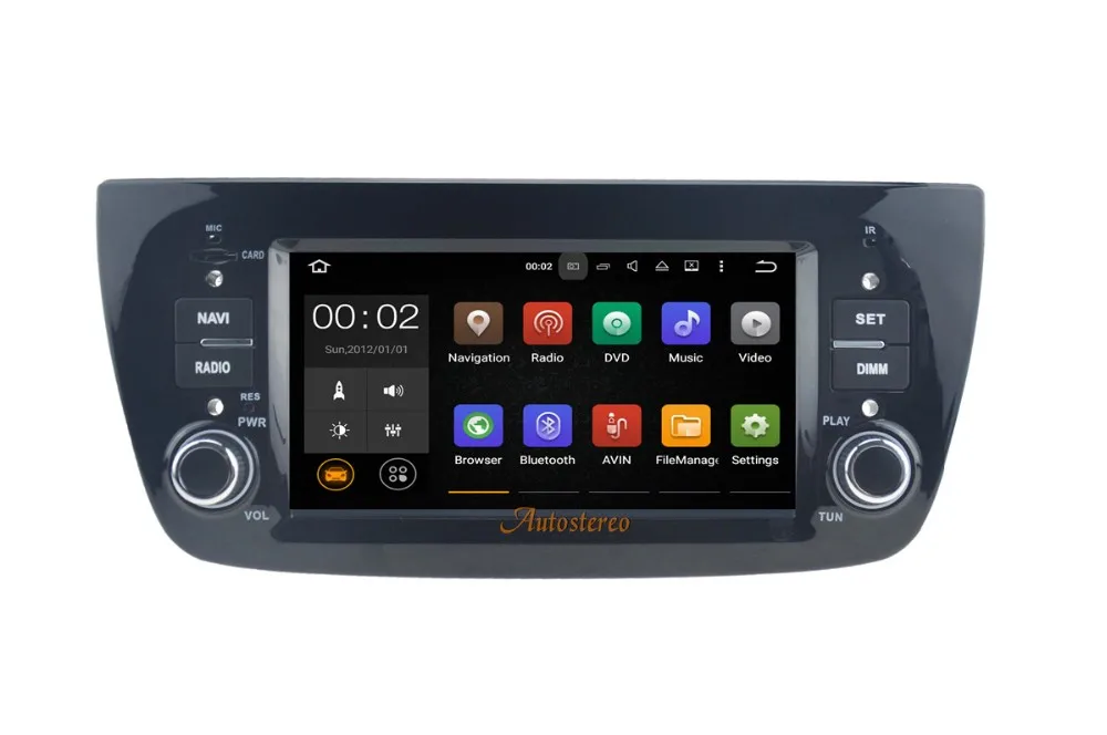 Discount Android 7.1 6.0 5.1 Car DVD Player GPS Headunit For FIAT DOBLO 2010-2015 Car Stereo Unit Auto Multimedia pad 1