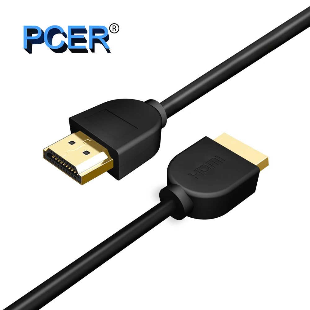 

HDMI Cable Ultra Slim 1.4 2.0 4K*2K 3840*2160p 30hz 60hz for PS3 Projector HDTV macbook Laptop Computer Screen Cables 1.5M 3M 5M