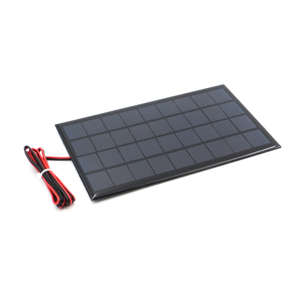 9 в 3 Вт удлинительная Проводная солнечная панель поликристаллического кремния DIY зарядное устройство маленькая мини солнечная батарея кабель игрушка 9 в 3 Вт вольт ватт