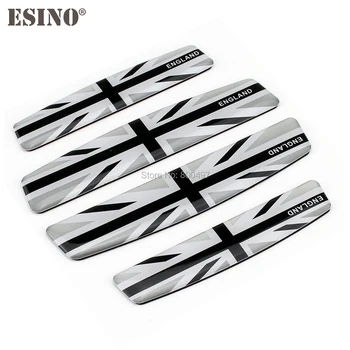 

4 x Car Styling Door Edge Guard Protector Strips Anti-collision Anti-scratch Trim Door Edge Guard Stickers For Gray England Flag
