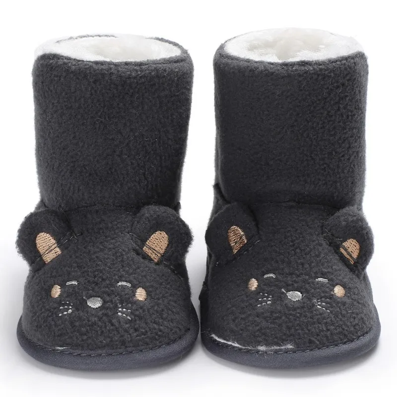 WEIXINBUY/Обувь для новорожденных; обувь для малышей; обувь для первых шагов; милая маленькая мышка; Принцесса; мягкие детские ботиночки; детская зимняя обувь - Цвет: B