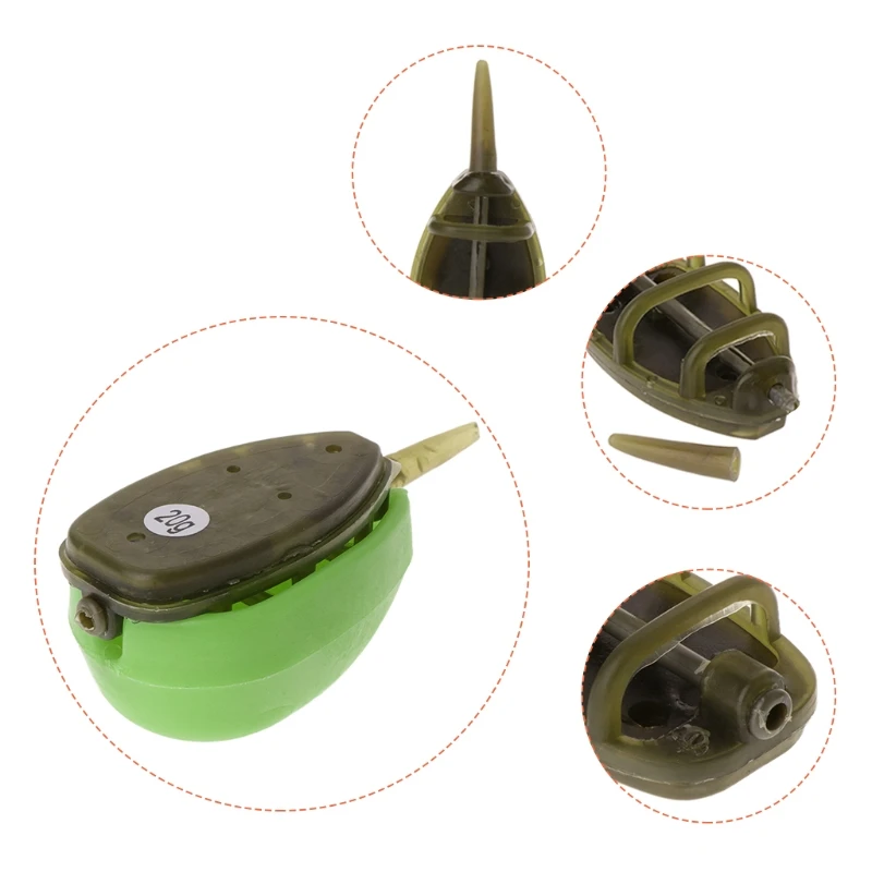 

Fishing Feeder With Mould Carp Lead Sinker Method Bait Lure 15g/20g/25g/30g/35g