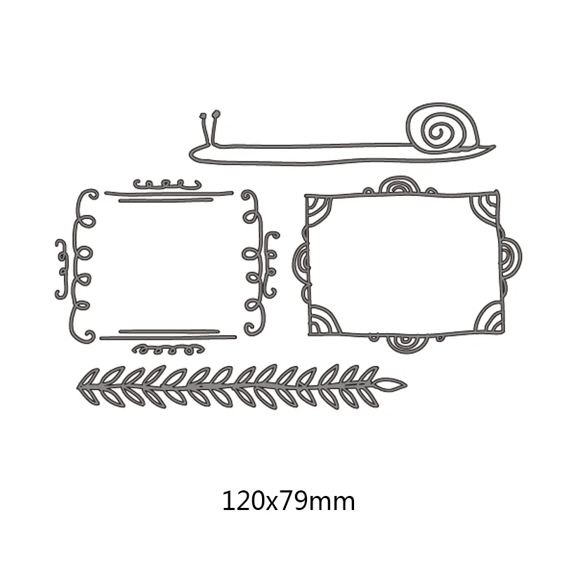 Нерегулярный рисунок листья рамки металлический отрезок стали штампы DIY альбом бумажная карта прорезной трафарет для окраски Самодельные открытки