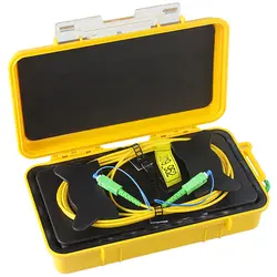 OTDR мертвая зона Eliminator, волокно кольца, оптическое OTDR launch Cable Box SM 1310/1550nm 1 км LC/UPC-SC/UPC