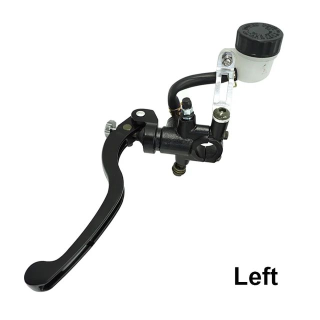 Universal 7/8" 22mm Front Left & Right Motorcycle Push Type Brake Pump Adjuatble Master Cylinder