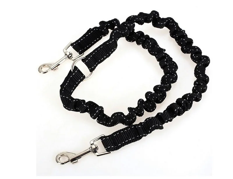 SYDZSW Dual Dog Leash No Tangle Leash Double Dog Walker with Shock Absorbing Bungee Pet Leads Trainer Leash Splitter for Two Dogs 4.1