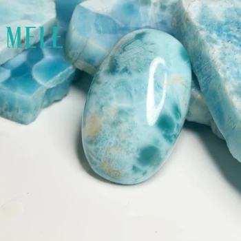 

Natural blue larimar stone, oval 31.5mm*20mm,8.73 gram, beautiful blue color, rare collection, pure and clean
