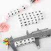 15/36/100/200/500/1000pcs Letter Silicone Beads 12mm Baby Teether Beads Chewing Alphabet Bead For Personalized Name DIY Teething 4
