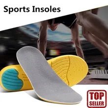Обувь стельки Memory Foam поглощение пота спортивные Для Бега Спортзала фитнеса боль стельки пара серый для мужчин женская обувь аксессуары